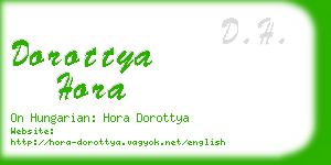 dorottya hora business card